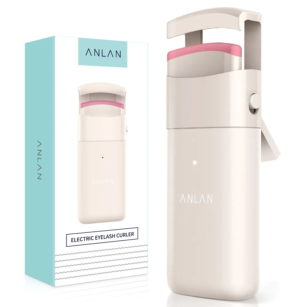 Electric Eyelash Curler with silicone head design and rechargeable heated lash lift for long-lasting curl.